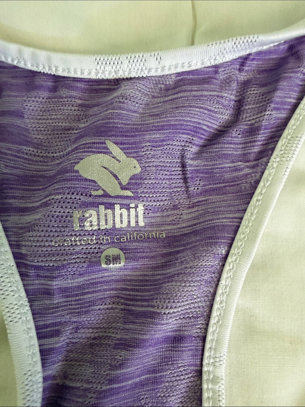 Rabbit Purple Rabbit Mesh Racerback Women's Tank Top size small - Picture 2 of 3